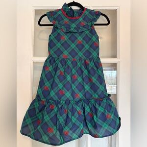 Janie and Jack Blue and Green Plaid Dress